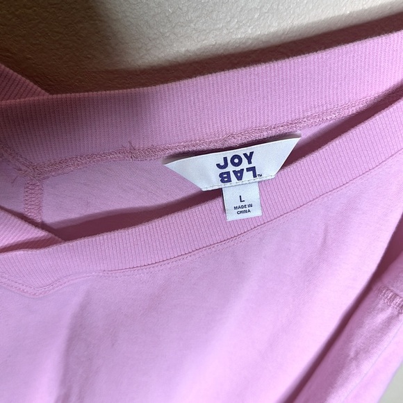JoyLab V Neck Long Sleeve Pullover Top Pink Womens Size XL - Picture 6 of 11
